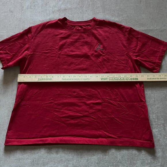 Air Jordan Jumpman T Shirt Women Large Red Crewneck Cotton Logo MJ Short Sleeve - Picture 5 of 6